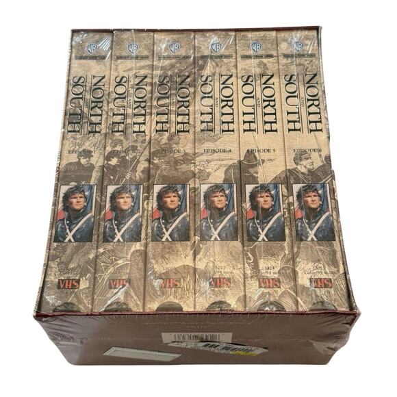 North And South 1985 TV Civil War Series Six-VHS Set 1993 Warner Home Video New - Picture 1 of 7